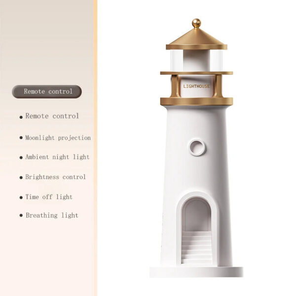 0f7e5fb6152d1c3d Moon Lamp Projection Lighthouse Lamps Night Light Remote Control Bluetooth Music Motion Sensor Ambient Lights Xmas Birthday Gift