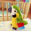 0f98dba056e27647 Colorful Chatty Parrot Interactive Recordable Musical Toy That Flaps Wings and Teaches Kids to Speak