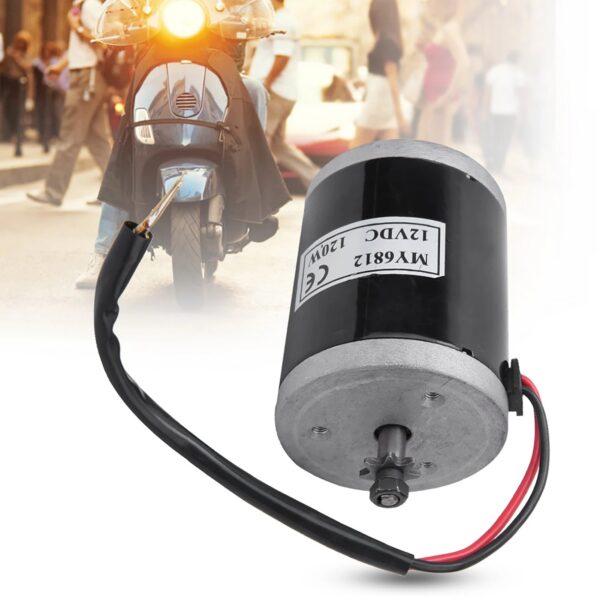 Brushed Motor MY6812 12V 120W High Speed Small Brush Motor with Belt Pulley Electric Scooter E Bike Accessory Bike Brushed Motor