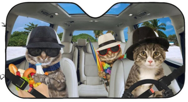 Personalized cartoon Windshield Sunshade Car Window Windscreen Cover Sun Shade Auto Sun Visor Car-covers Car Solar Protection