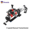 0fd3f3563f472502 MOC High-tech 4 Speeds Gearbox Manual Transmission Kit DIY Technical Model M Motor 8883 Power Functions Building Blocks Bricks