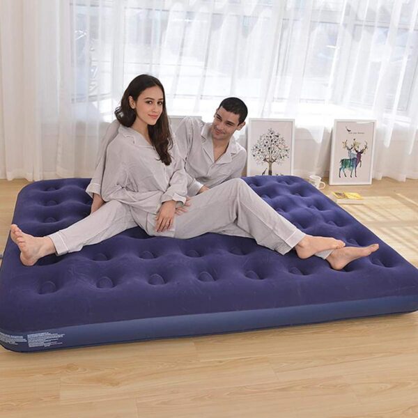 DIMAR GARDEN Queen Size Camping Air Mattress Inflatable Bed with Pillow,Include Hand Pump