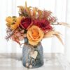 Faux Flowers in Vase,Artificial Flowers in Vase,Table Centerpieces for Dining Room,Flower Centerpieces for Tables,Fake Flowers with Vase,Kitchen Table Decor,Coffee Table Decor