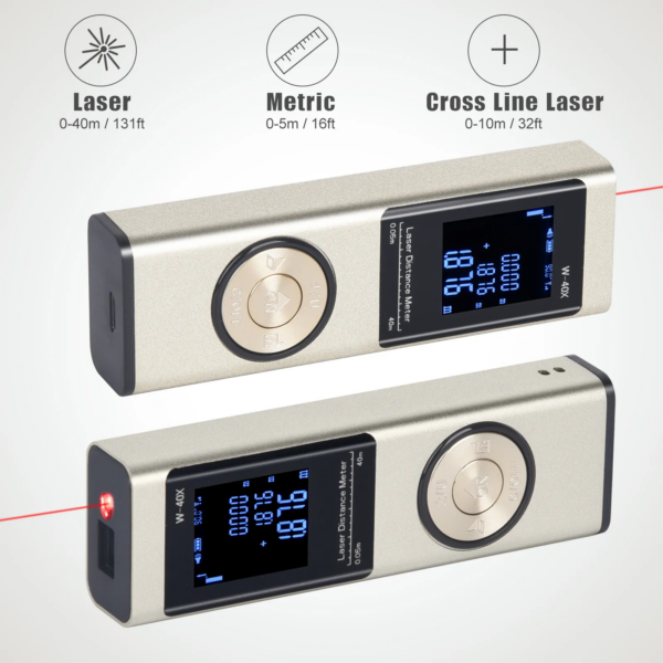 0ff0335dc0a5a685 D35 40M/60M Distance Meter Tape Digital Laser Rangefinder Angle Measure Range Finder Construction Tool