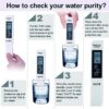 1PC White Digital Quality TDS EC Meter Range 0 to 9990 Multifunctional Water Purity Temperature TEMP PPM Tester