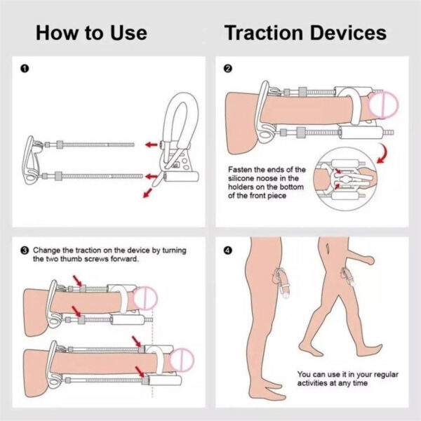 Sex Toys Tools Enlargement Stretch Clamp Extender Stretching Exerciser Growth Traction Device For Men