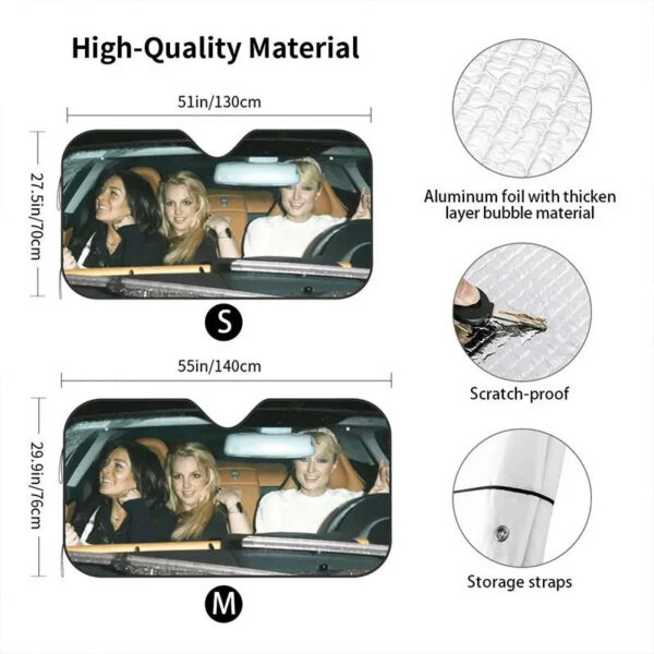 10013f68c2e33223 Fashion Printed Car Sunshade Windscreen Visor Windscreen Heat Reflector Protect Car Interior