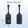 10219673041a44cd 2pcs EC33 4G+2G GPS tracker with 300mAh battery TrackerKing The smallest tracker Relay GPS Rastreador GPS J16 Acc Alarm