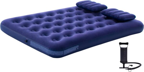 DIMAR GARDEN Queen Size Camping Air Mattress Inflatable Bed with Pillow,Include Hand Pump