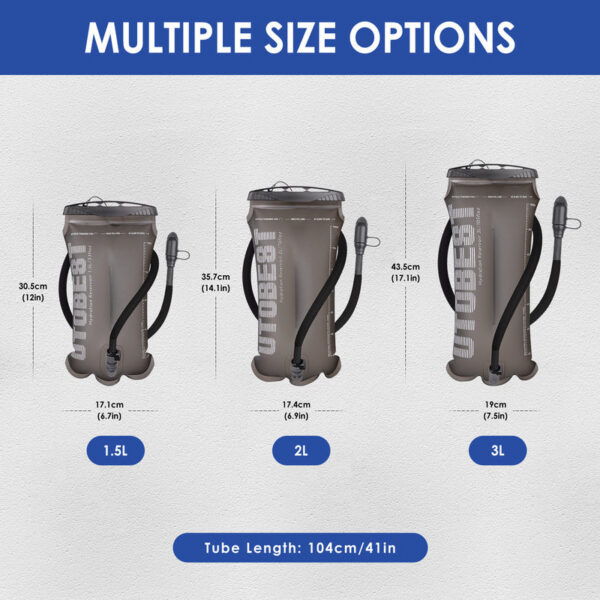 102b6087b01edabc UTOBEST 1.5L/2L/3L Bladder Pack Reserevoir TPU Water Storage Bag for Camping Cycg Running Hiking