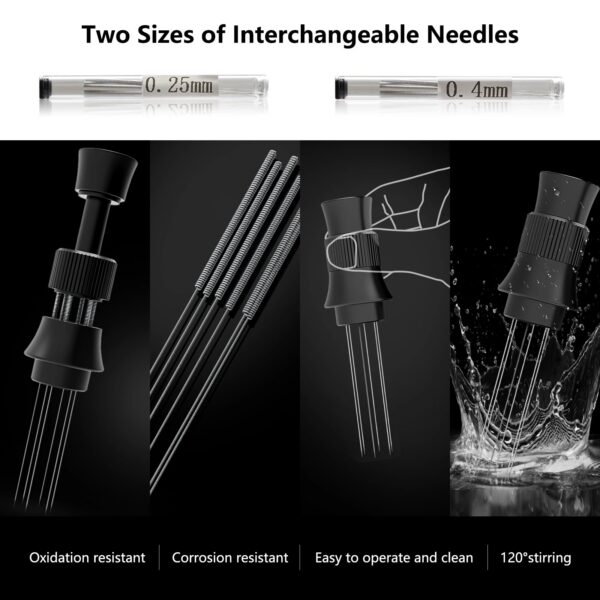 10340f100391781a IKAPE Espresso WDT Tools, Adjustable Espresso Stirrer for Barista, Needles Espresso Distributor Tool with Magnetic Stand