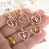 26 Letter Zircon Necklace Jewelry Love Pendant