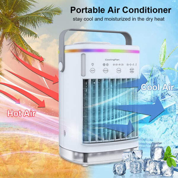 Mini Cooler Coog Conditioner for Room USB Portable Air Conditioning Humidifier Fan