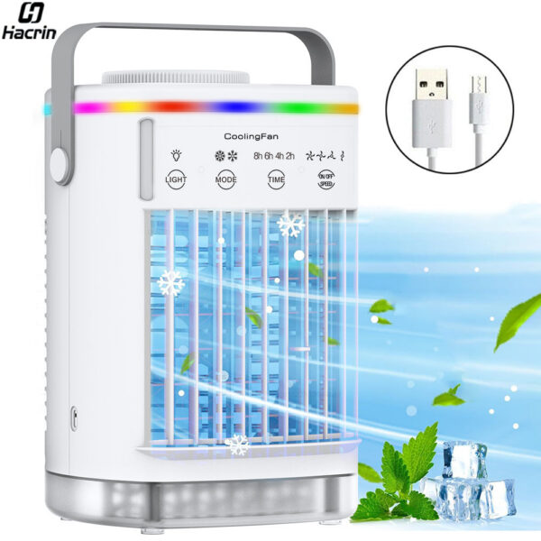 Mini Cooler Coog Conditioner for Room USB Portable Air Conditioning Humidifier Fan