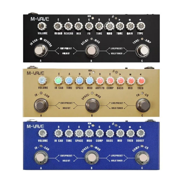 10513923f9734951 M-vave Cube BABY Multi Effects Pedal for Electric Guitar/Bass/Acoustic Guitar 8 IR Cabinets Simulation M-vave Rechargeable Pedal