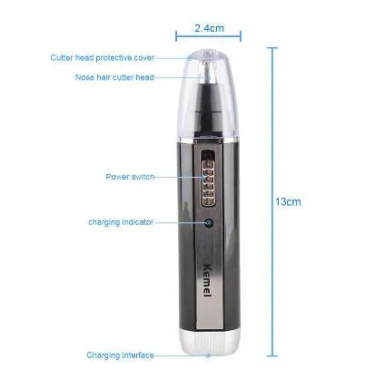 10530fe4e9c222a2 4 in 1 Rechargeable Men Electric Nose Ear Hair Trimmer Women trimming sideburns eyebrows Beard hair clipper cut Shaver