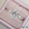10569d26feb5b693 Sterg Sier Oval Cubic Zirconia Crystal Rings for Women Stylish Female Accessories Party Finger Ring Jewelry