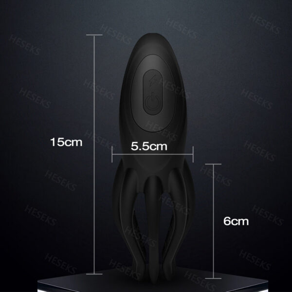 HESEKS Electric shock Vibrator Male Masturbator Glans Trainer Massage Lasting Delay Endurance Sex Toys For Adults 18+