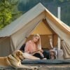 LAMA Tent Camping Stove, Portable Folding Stainless Steel Wood Stove with Chimneys and Gloves, Wood Burner for Tents, Hiking, Cooking, Heating, Camping, Silverwhite