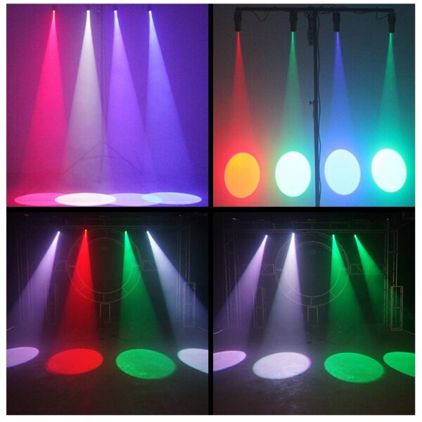 108500804b16c445 LED Disco Ball Beam Spot 10W RGBW 4in1 Stage Pinspot Light Dmx for Party Bar DJ Event