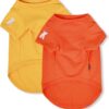 10871c3088df94d7 Koneseve Dog Shirts Soft Cotton Dog Clothes Stretchy T-Shirt for Small Medium Large Dogs Cat Shirt Breathable Puppy Outfit Kitten Apparel Pet Pullover Tee Blank Basic Sweatshirt 2-Pack Blue & Red 5XL