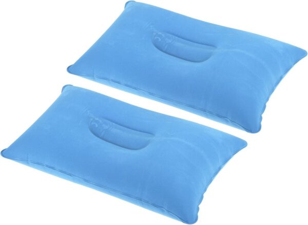 108dfd3cd636a892 PATIKIL Inflatable Pillow, 2 Pack Squared Ultralight Camping Travel Pillow Desk Rest Neck Support for Hiking Backpacking Office, Pink