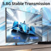 Unnk 50M HDMI Wireless Transmitter Receiver Video Extender Camera Laptop PC to TV Mirror Adapter 1080P 60Hz Display Dongle
