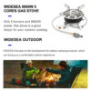 Widesea Camping Tourist Burner 8800W Gas Stove Cookware Portable Furnace Picnic Barbecue Tourism Supplies Outdoor Recreation