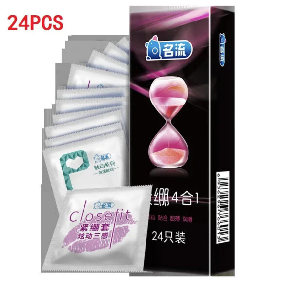 10c1b6ea0ab5c93d 24/30pcs Super Ultra Thin Condoms Intimate Good Sex Products Condone Sex Product Natural Latex Penis Sleeve Long-lasting for Men