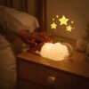 10c6663dc58963d7 Cute LED Night Light Touch Sensor Cartoon Kid's Nightlights Silicone Child Holiday Christmas Gift Bedside Lamp Bedroom Decor