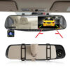 10d0341dc6e4e380 4.3 Inch Driving Recorder Car DVR Rearview Mirror Dual Lens Car Recorder 1080P IPS Front and Rear Camera Registrar Black Box New