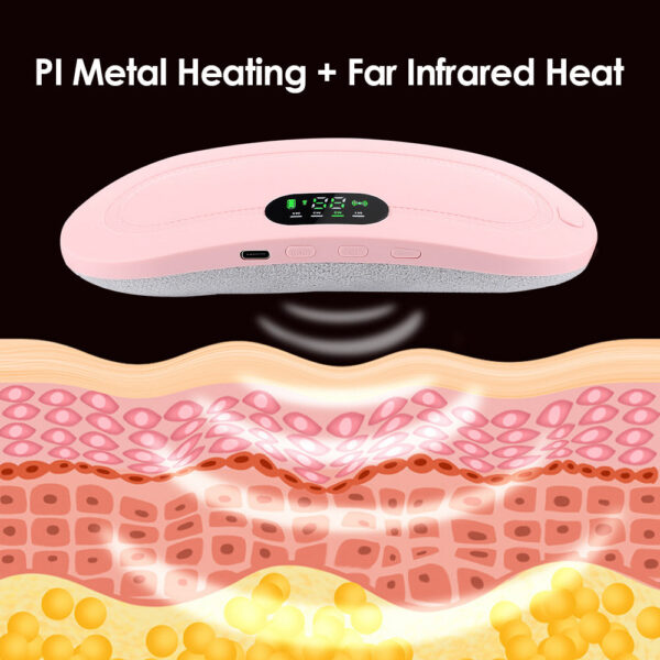 Electric Period Cramp Massager Vibrating Heating for Menstrual Waist Stoh Abdominal Warm Palace Belt
