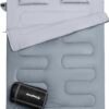 KingCamp Double Sleeping Bag Oxygen with 2 Pillows Queen Size & Extra-Large Rectangular Sleeping Bags for Adults 4 Seasons Waterproof Envelope Sleeping Bag for Camping Festivals Hiking Indoor Outdoor