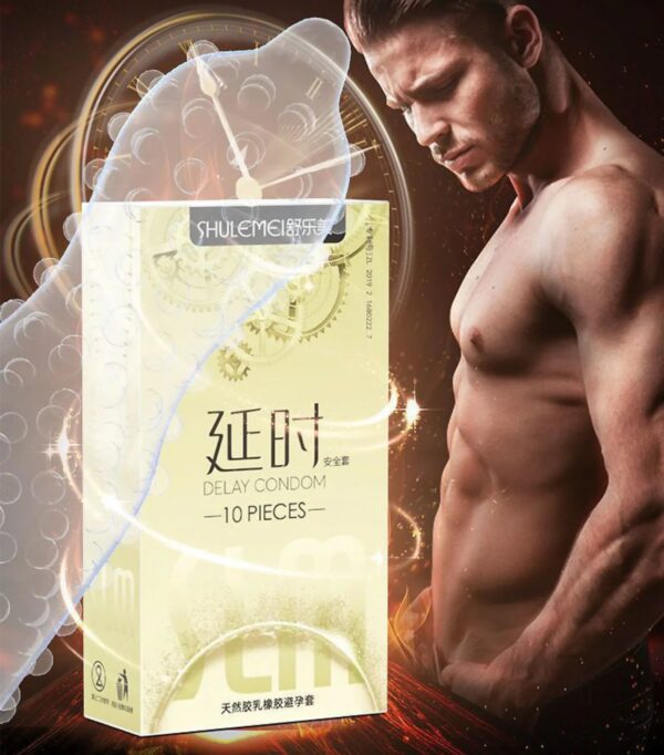 110df29bef52628e 10pcs Large Particles Condoms Sex Toys for Men Screw Thread Dotted Granular High Sensitivity Penis Sleeves with Spikes Sex Shop