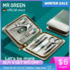 110eafd67f3044ea MR.GREEN Manicure Set Pedicure Sets Nail Clipper Stainless Steel Professional Nail Cutter Tools with Travel Case Kit