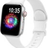 1119c24ec0c998d0 TreasureMax Sport Band Compatible with Apple Watch Bands 38mm 40mm 41mm 42mm 44mm 45mm 49mm,Soft Silicone Strap Compatible for Apple Watch Series 9 Ultra 8 7 6 5 4 3 2 1 SE Men Women Grey 38/40/41MM