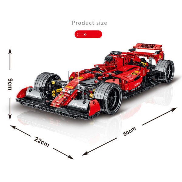 1125089ea85637b6 2024 New Technical Formula F1 Racing Car Building Blocks Set Model MOC Assembly Vehicle Bricks Kids Toys for Boys Christmas Gift