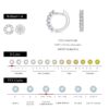 MODIAN D Color Moissanite Small Hoop Earrings 925 Sterling Silver Hollow Sparkling Ear Buckles For Women Wedding Fine Jewelry