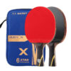114eb1100515728d HUIESON 6 Star 2Pcs Carbon Table Tennis Set Super Powerful Ping Pong Raet Bat For Adult Club Training New Upgraded