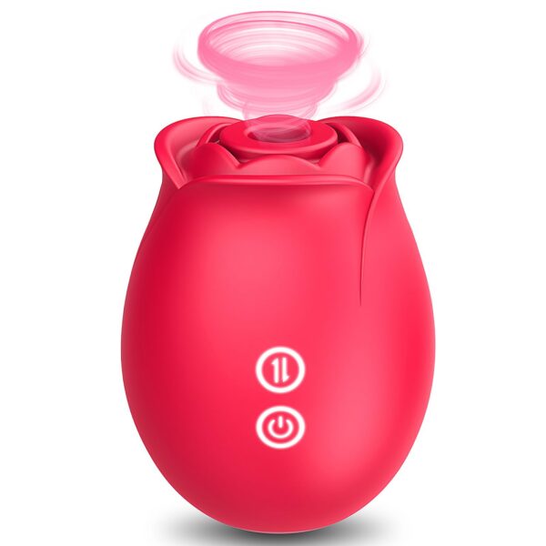Toy Women-Allovü Sucking Clitoral Nipple Stimulator with 18 Modes, G-spot Dildo Vibrator Rose Sucker, Personal Massager for Women Female Couples Adult Sex Games