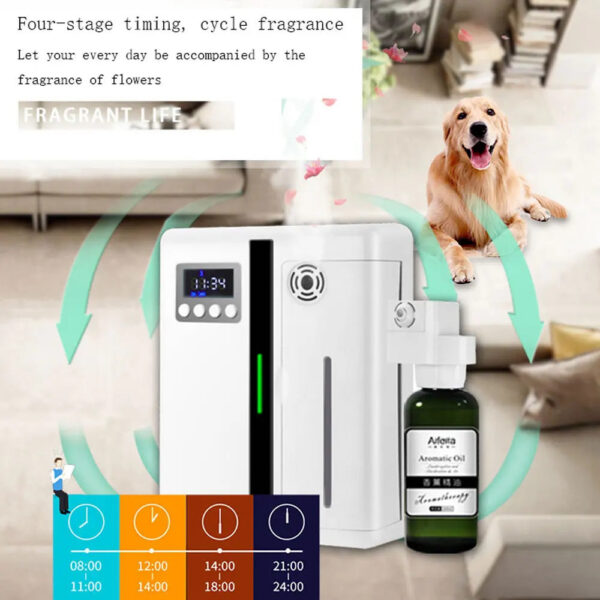 1163136378b07396 Scent Machine Aroma Diffuser Wall Mounted Hotel 160ML Aroma Diffuser With Fan Inside For Large Area Hotel Lobby Home Fragrance