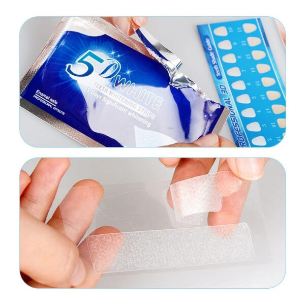1174798d4c193a1c 5D Dental Patches Teeth Whitening Strips 7 Pairs of 28 Sheets