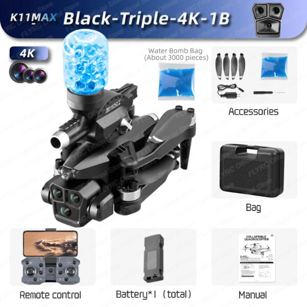 118d44b652761f8a K11 Max Brushless Motor 6KM Rc Drone 8K Professinal 4K Three Camera Wide Angle Localization Obstacle Avoidance Toy Sell Apron