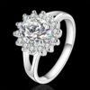 11a4fe894a3c8003 Popular brands Sterling Sier crystal flower moissanite diamond Rings For Women Fashion Wedding Party Gifts Jewelry
