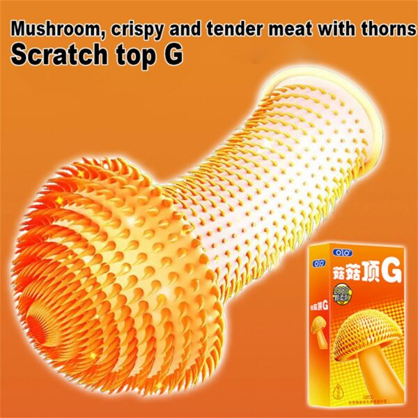 10pcs 2080 Cat Tongue Spike Men's Condoms Delay Ejaculation Ultra Thin G Spot Vaginal Stimulation Penis Sleeve Sex Toys For Men