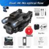 11ae5d74ea22e4c4 New M4 Drone 4K Professinal With Wide Angle Triple HD Camera Foldable RC Helicopter WIFI FPV Height Hold Apron Sell