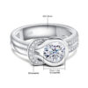 With Certificate Bow Knot Moissanite Ring For Women Wedding Band 7mm 1.2ct Engagement Jewelry Brand Bride Gift Trending