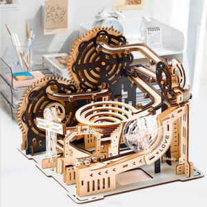 3D Wooden Puzzle Marble Run Set DIY Assemble nical Model Building Kits STEAM Educational Toys for Adult Kids Birthday Gifts