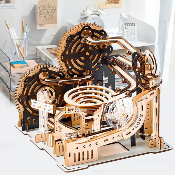 11d4413e6ea1e65b 3D Wooden Puzzle Marble Run Set DIY Assemble nical Model Building Kits STEAM Educational Toys for Adult Kids Birthday Gifts