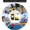 100M Portable Fish Finders 45 degrees Sonar Coverage Echo Sounder Alarm Transducer Lake Sea Fishing